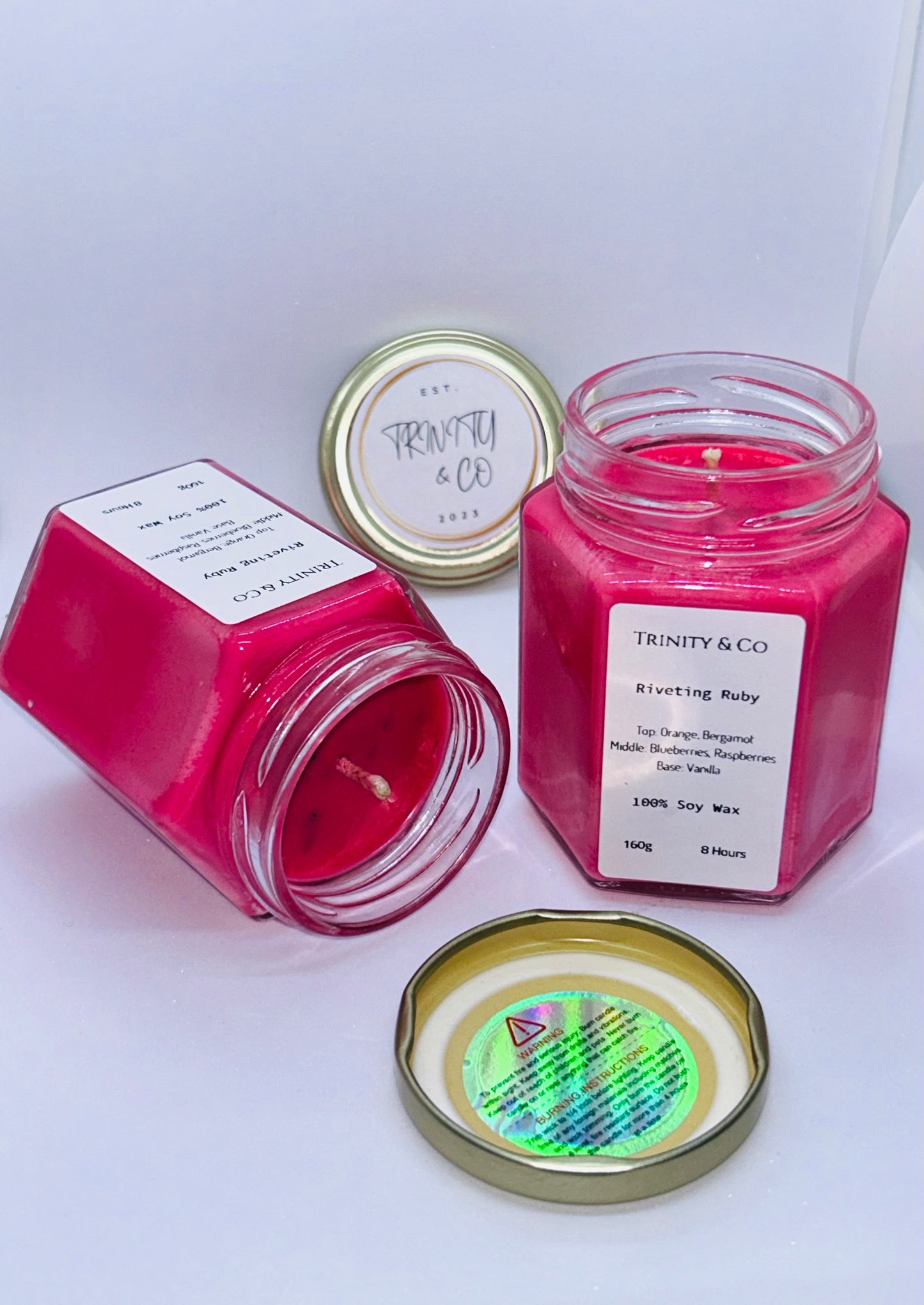 Riveting Ruby Candle